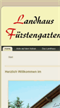 Mobile Screenshot of landhaus-fuerstengarten.de